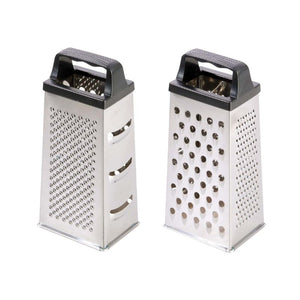 Two Westmark stainless steel box graters displayed side by side, showing different grating surfaces.