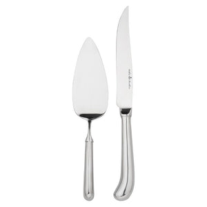 Wilkie Brothers Stirling Cake Serving Set - stainless steel cake knife and cake server