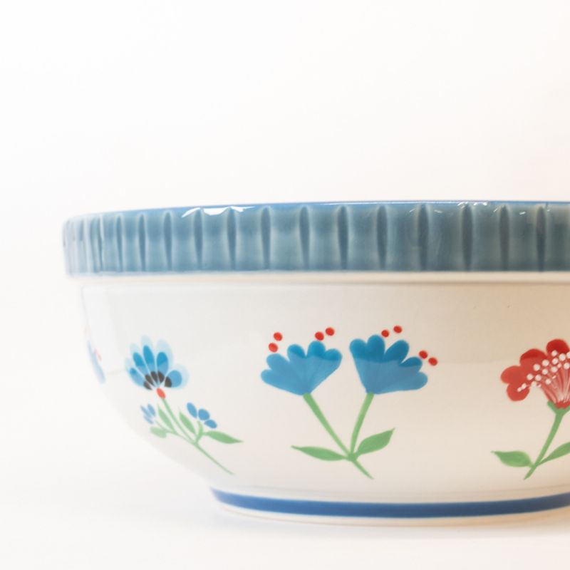 Ceramic Floral Arch Mixing Bowl