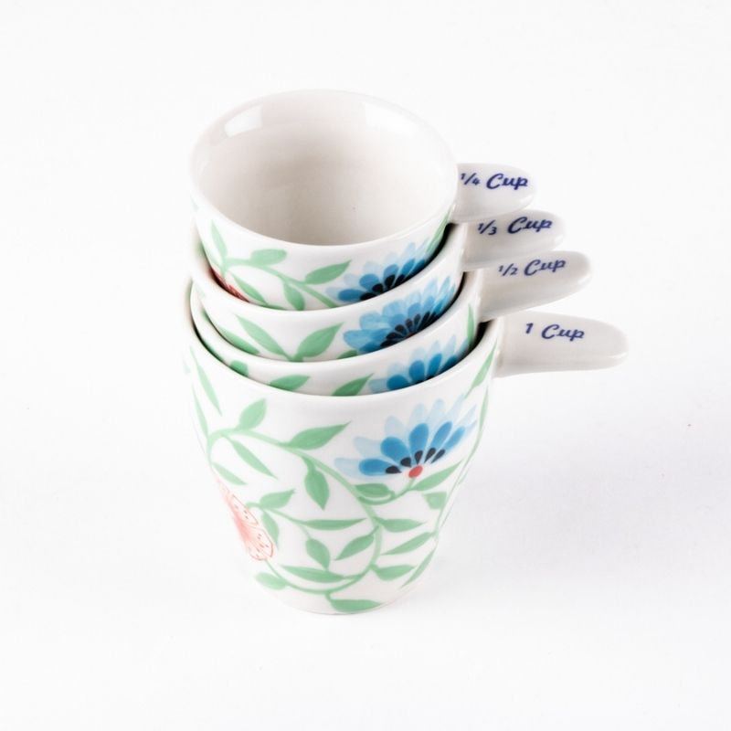 Ceramic Floral Measuring Cups