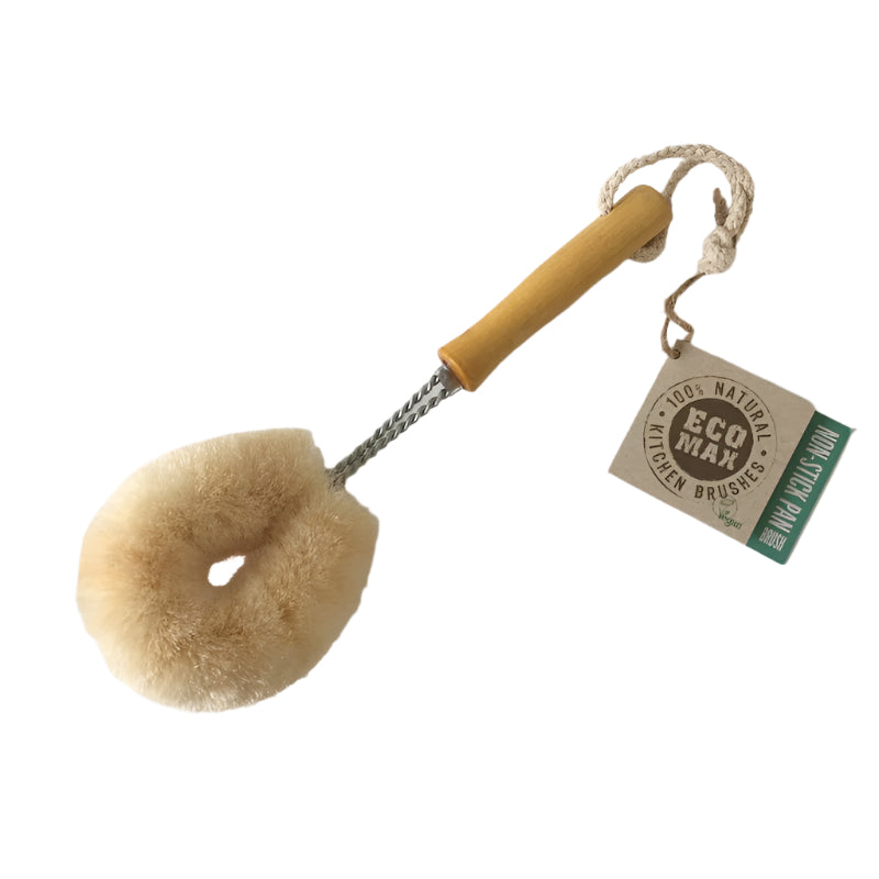 Eco Max Nonstick Pan Dish Brush - sisal fibres for nonstick and delicate surfaces NZ
