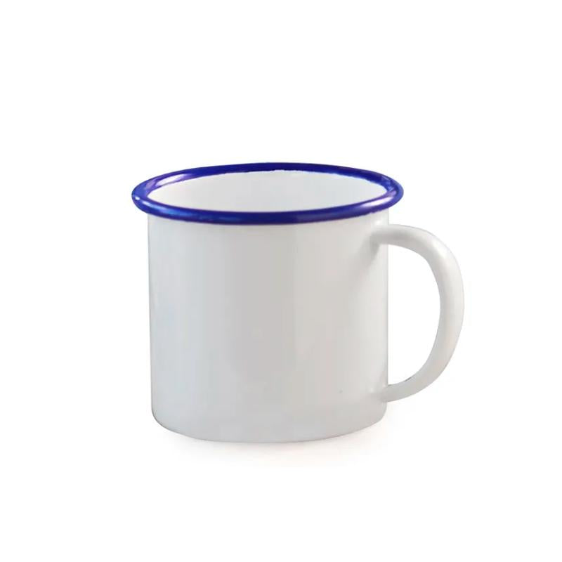 Falcon Enamel Mug White / Blue - 500mL