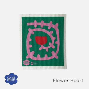 Flower Heart Spruce Cloth NZ