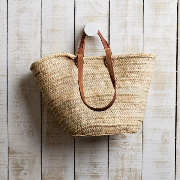 French Market Basket with Long and Short Handles NZ