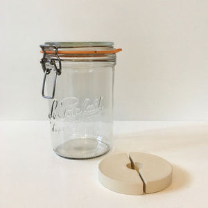 Le Parfait weighted fermentation jar kit 1L