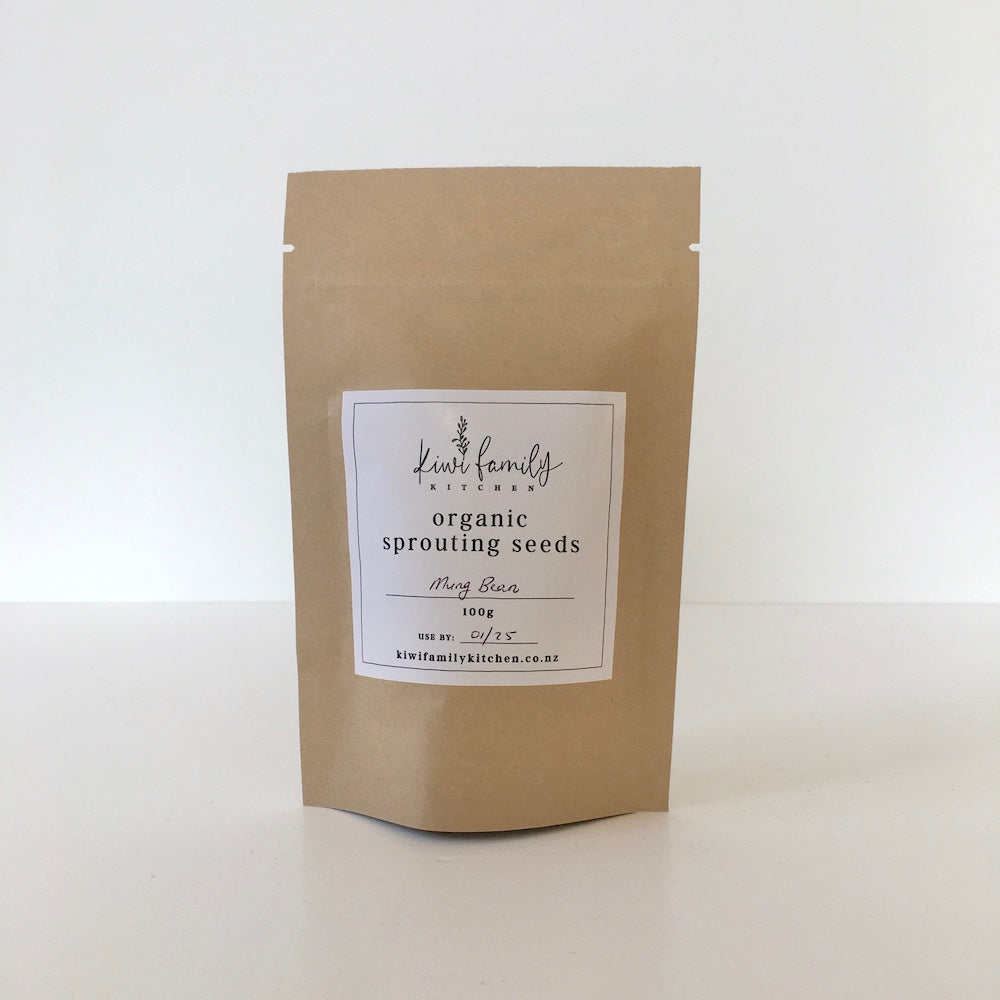 Organic Mung Bean Sprouting Seeds (100g) NZ