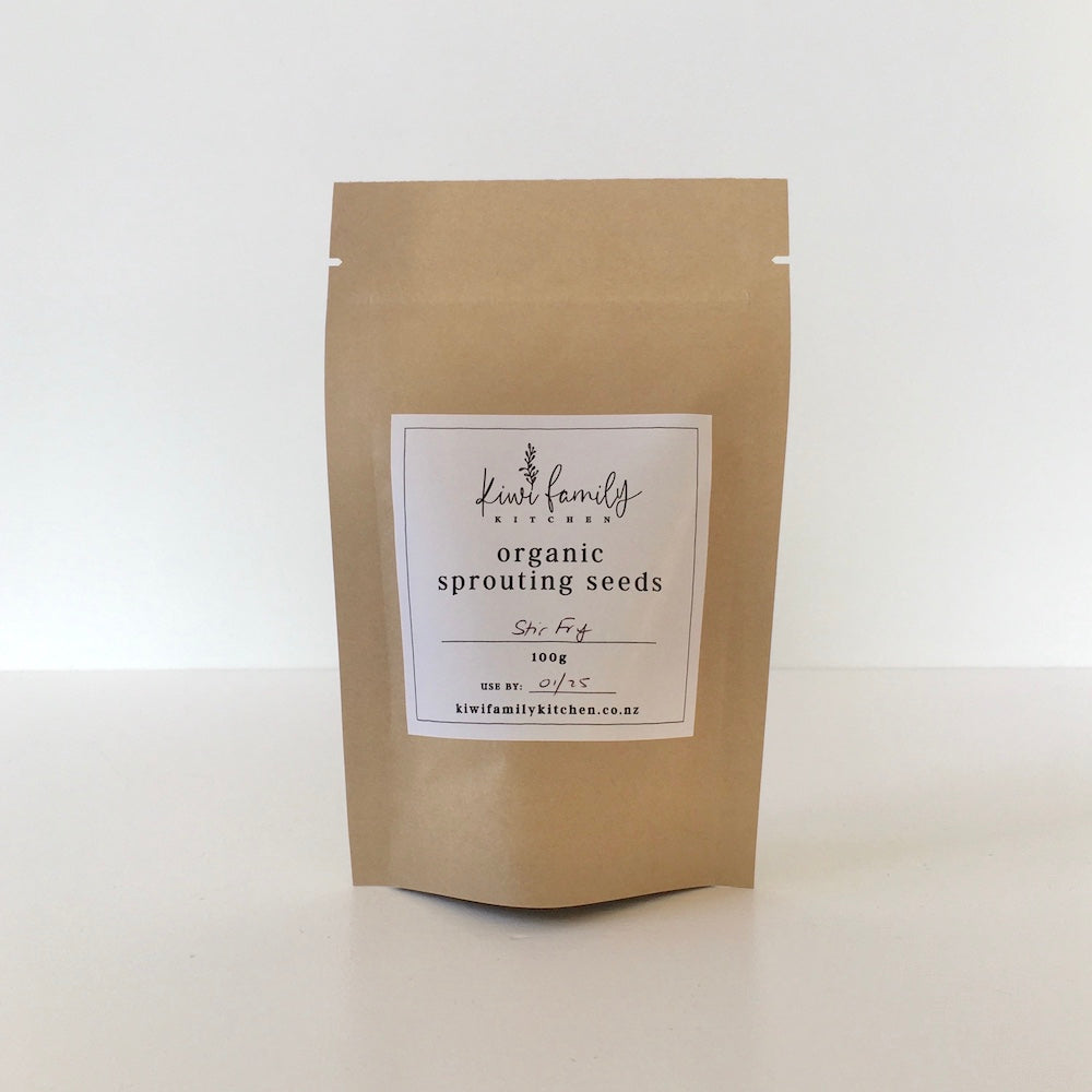 Organic Stir Fry Mix Sprouting Seeds (100g) NZ