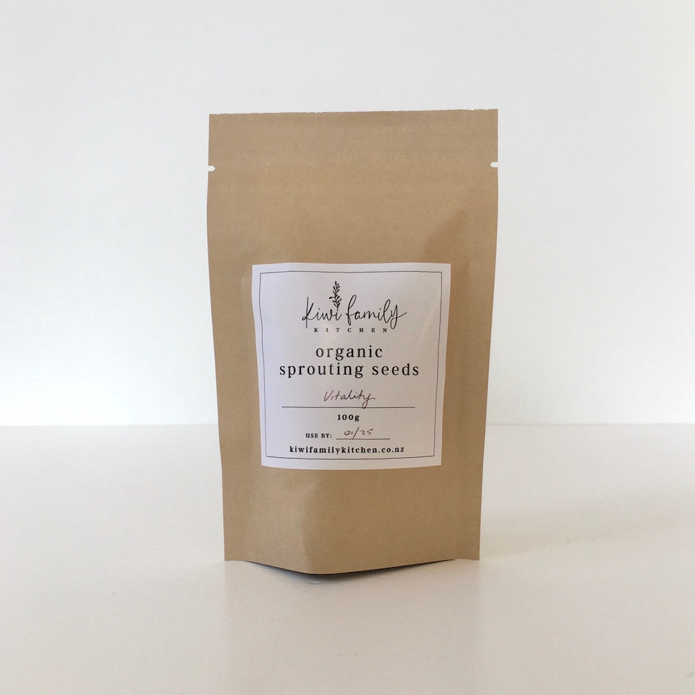 Organic Vitality Mix Sprouting Seeds (100g) NZ