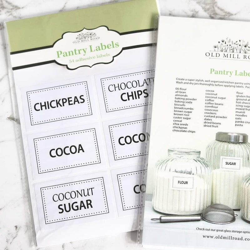 Pantry Labels Kiwi Family Kitchen NZ