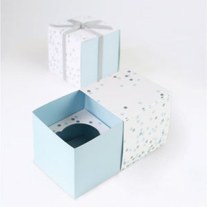 Paper Eskimo Blue Confetti Cupcake / Gift Boxes