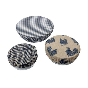 Raine & Humble Food Covers - Gingham Blueberry (Set of 3) NZ