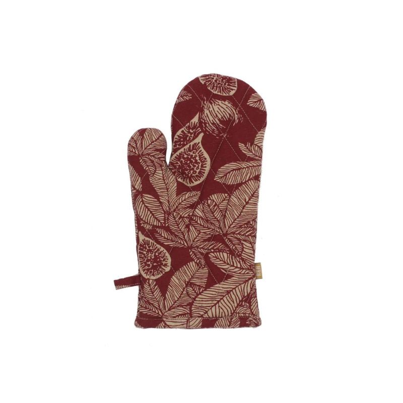 Raine & Humble Fig Tree Oven Glove - Ruby