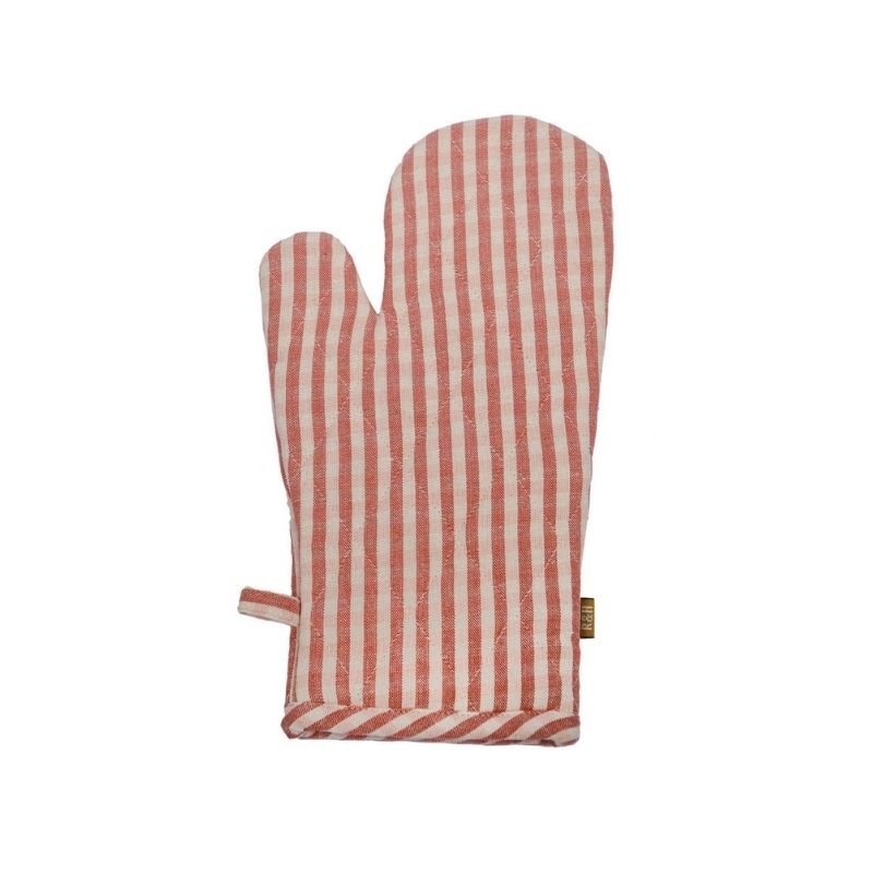 Raine & Humble Gingham Oven Glove - Fig