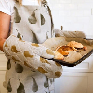 Raine & Humble Peared Together oven glove and apron NZ