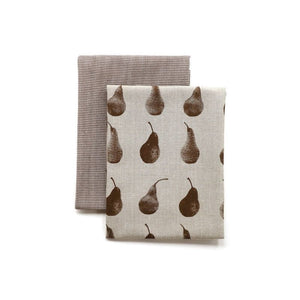 Raine & Humble Peared Together Tea Towels - Earth (Set of 2) NZ