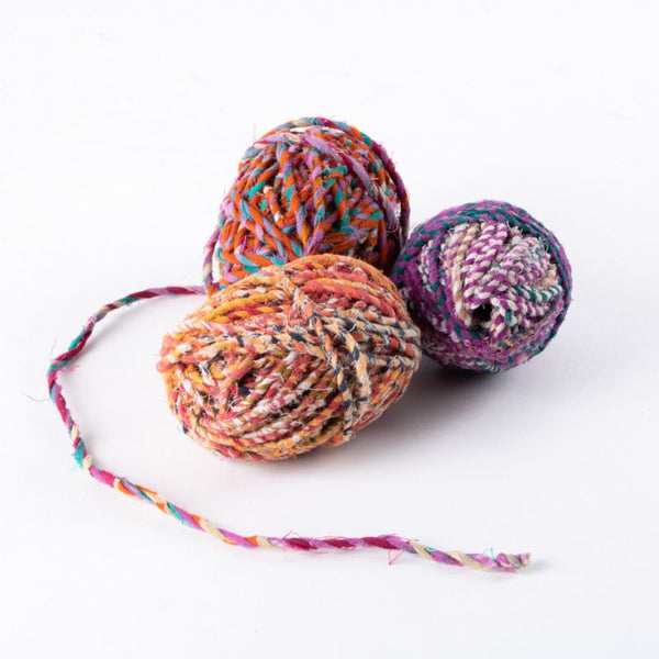 Recycled Sari Twine Fair Trade Kiwi Family Kitchen NZ