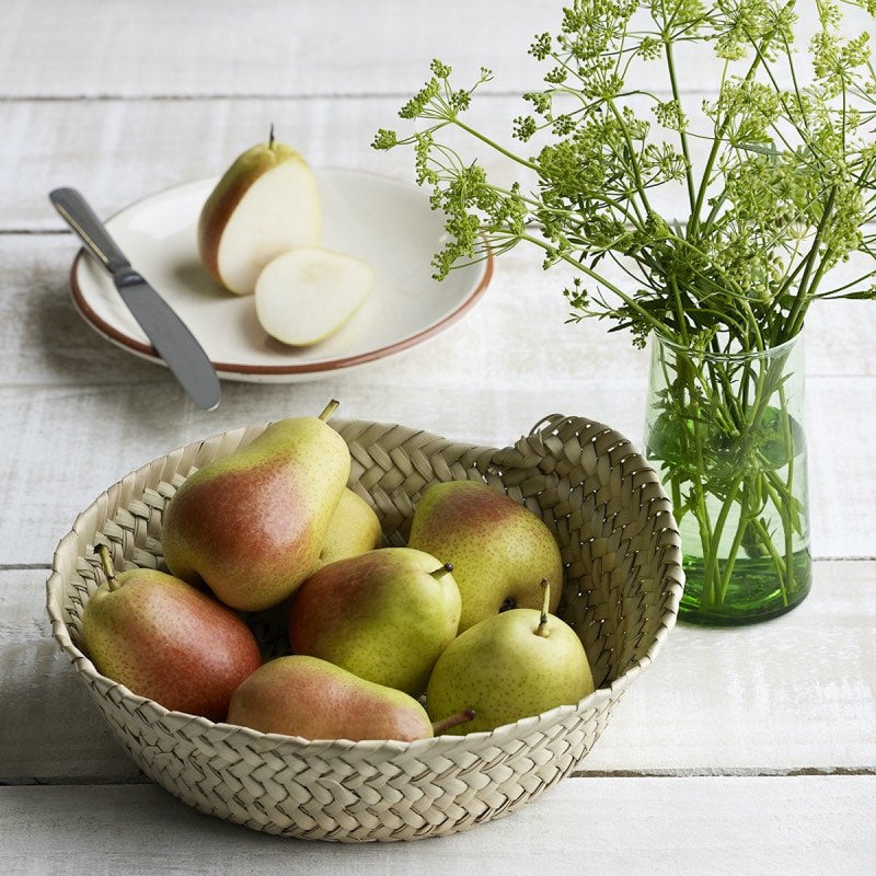 Shallow Woven Baskets for storing fruits and vegetables in your kitchen