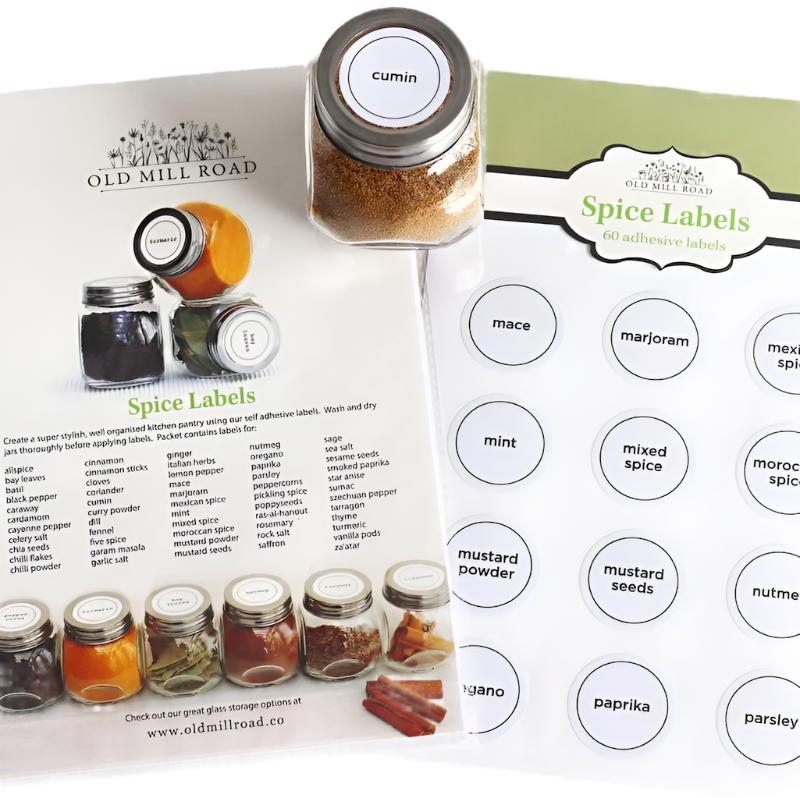 Spice Jar Labels NZ