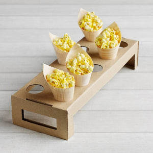 Wooden cones and tray